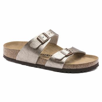 Sandále Birkenstock Sydney Graceful Birko-flor Damske Strieborne | SK 188UZG